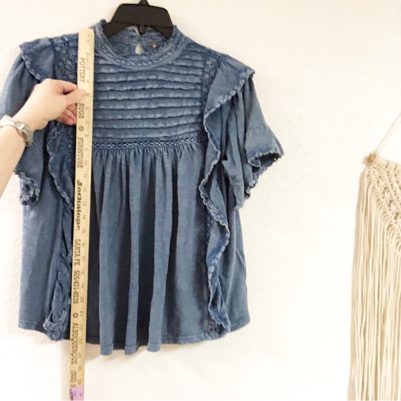 Free People Le Femme Tee Ruffle Babydoll - Picture 8 of 14